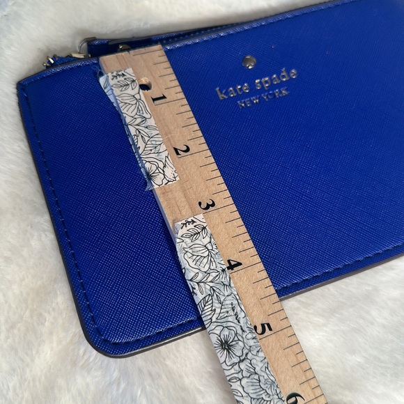 Kate Spade New York Wristlet Saffiano Leather Blue - Picture 7 of 8